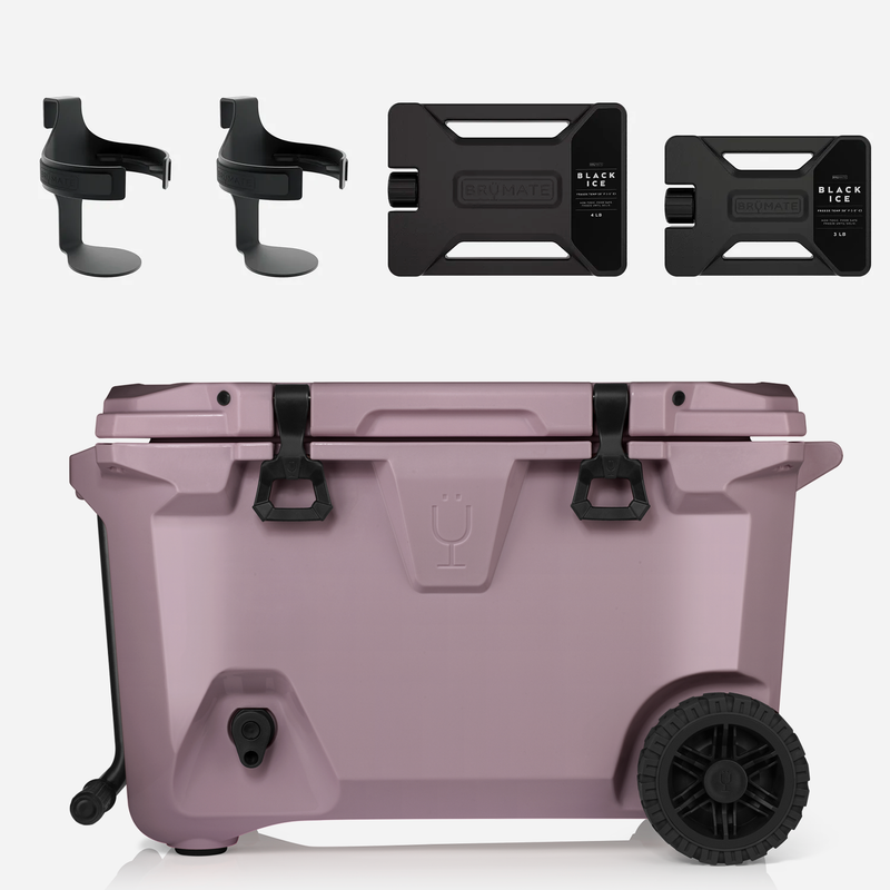 Br Tank 55-Quart Double Drink Holder Cooler Bundle | Lilac Dusk